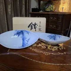 北村隆作 色絵九谷北前船 飾皿 大皿 共箱 直径約28cm　V378 北村隆の九谷焼 金彩 代表作「北前船飾皿」（大皿）の販売｜小川処堂