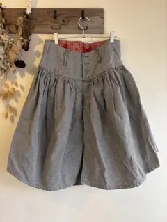 美品　KAPITAL ブラックウォッチ　変形キュロットパンツ　サイズ1 美品 KAPITAL ブラックウォッチ 変形キュロットパンツ サイズ1