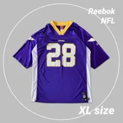 Reebok ゲームシャツ NFL バイキングス PETERSON 28番 XL 2010 Minnesota Vikings Peterson #28 Reebok Fashion Jersey