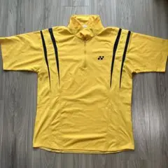 YONEX イエロー　半袖　ポロシャツ メンズ　Lサイズ