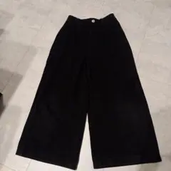 ワイドパンツ BLACK ピンクラテ 150
