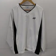 YONEX ナイロンジャケット Vネック テニス ピステ 白 黒
