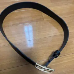 ブラックベルト ゴールドバックル 10穴
