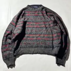 90s Euro native design knit sweater