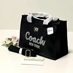 新品　COACH レザーカーゴ トートバッグ　2WAY　CAM75