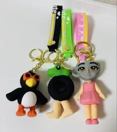 【新品・未使用】イタリアンブレインロット 立体 キーホルダー　3点セット