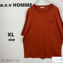美品 a.v.v HOMME アーヴェヴェオム 半袖ニット Tシャツ 胸ポケット
