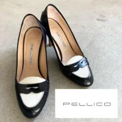 PELLICO ペリーコ バイカラーパンプス ITALY ツートーン レザー