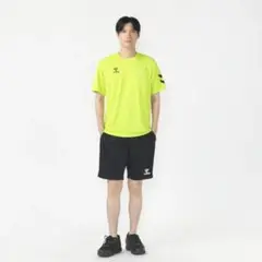ヒュンメル メンズ Tシャツ ハーフパンツセット プラクティスTスーツ