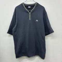 HELLY HANSEN 半袖シャツ　ネイビー　L 　⭐︎47