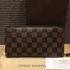 美品 LOUIS VUITTON ダミエ ジッピーウォレット ラウンドファスナー
