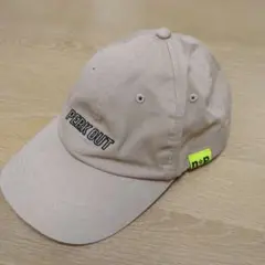 しまむら　ベージュキャップ　綿100 56cm
