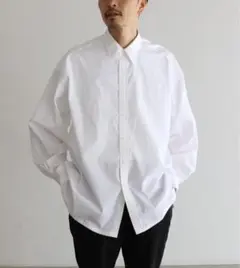 <Graphpaperグラフペーパー>レギュラーカラーシャツ 白 サイズF
