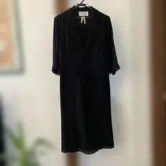 SOIR PERLE ブラックワンピーススーツ サイズ7