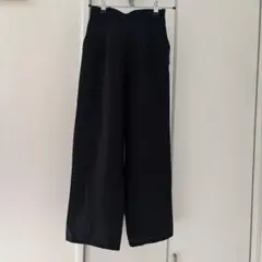 samansa Mos2 blue サッカーワイドパンツ　ブラック