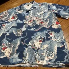 トラ柄 アロハシャツ XL