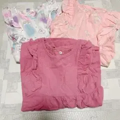 【早い物勝ち❣️】ワンピース 100cm ノースリーブ 3枚セット