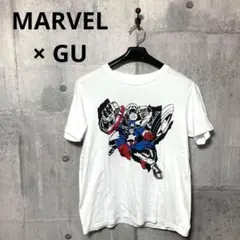 MARVEL × GU マーベル キャプテンアメリカ プリントT Tシャツ M