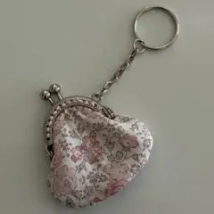 リバティ ハンドメイド がま口キーホルダー758