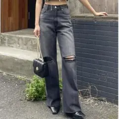 EVRIS ダメージ　デニムパンツ