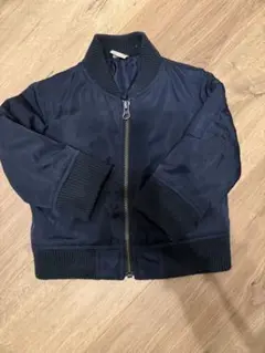 ネイビー ボンバージャケット アウター　プティマイン　80