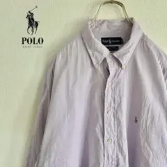 ◎RALPH LAUREN メンズ　長袖ボタンダウンシャツ　2XL D2X4