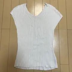 Vis ノースリーブ リブニット トップス