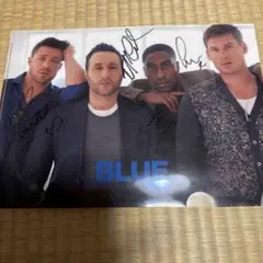ブルー　アイドルグループ　Blue サイン付きクリアファイル　レアな商品