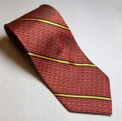 ネクタイ GUCCI 10㎝ レッド S 140 ◆