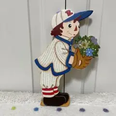 ハンドメイド　トールペイント　ベースボールアンディ　カントリー　アン&アンディ