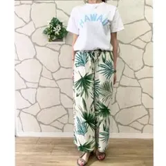 美品✨ANTIBAL 接触冷感イージーワイドパンツ フリーサイズ