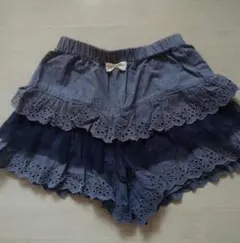 フリル付き ショートパンツ キュロット