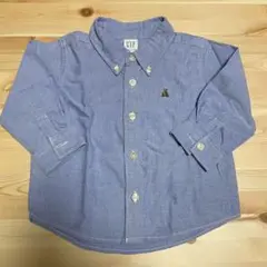 GAP ライトブルー ボタンアップシャツ 12-18ヶ月 サイズ80