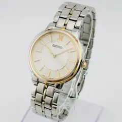 3510【美品　新品電池】SEIKO　セイコー　腕時計　ゴールド　シルバー