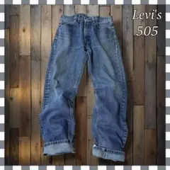Levi'sリーバイス 505 ストレートデニムジーンズW33総丈107cm