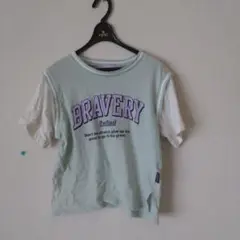 BRAVERY プリント Tシャツ 150サイズ ミントグリーン