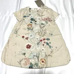 新品タグつき　ZARA 花柄ベビーワンピース　80