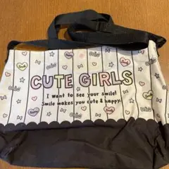 付録☺︎ちゃお　CUTE GIRLS キャンバスバッグ 中サイズ