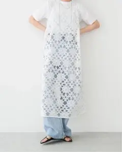 【新品タグ付】IENAイエナラッセルレースキャミドレス