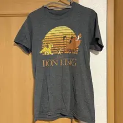 アメリカ古着 ディズニー ライオン・キング グレー TシャツS