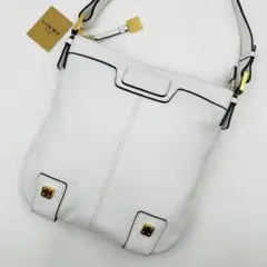 極希少美品✨ロエベ LOEWE アナグラム レザー ショルダーバッグ ホワイト