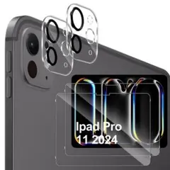 iPad Pro 11インチ ガラスフィルム(2枚) カメラフィルム(2枚)