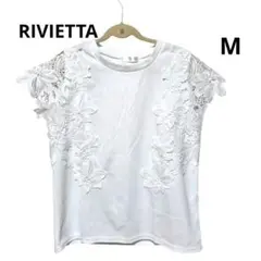 RIVIETTA レースカットプルオーバー　トップス ノースリーブ M