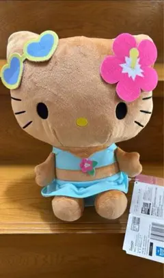 【ハローキティ】ぬいぐるみ　日焼けギャルVer. 日焼けキティ