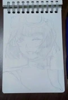 手描き 鉛筆画 スケッチ 女の子 イラスト スチームパンク そばかす 異世界