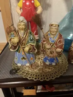 長寿　置物2体