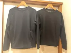 ムーブアクティブサーマル長袖シャツ 2枚　黒＆紺　Ｓサイズ