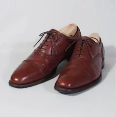 《SCOTCH GRAIN》H-9040(26)パンチドキャップトゥ 茶色 本革