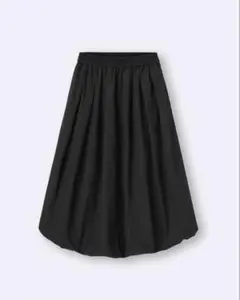 GU バブルヘムミディスカート ブラック XL