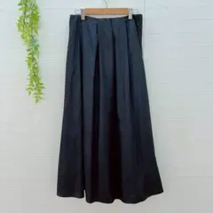 【a.v.v】 ロングスカート プリーツ バックゴム （L） 裏地あり 上品